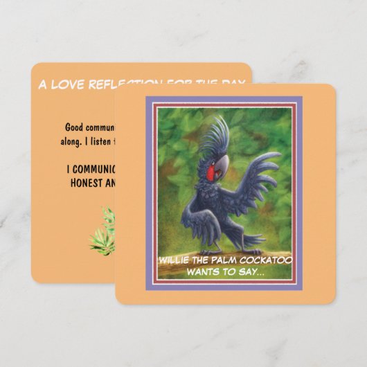 Oerwoud fluistert van bemoediging serie platte Kaa (Voorkant / Achterkant)