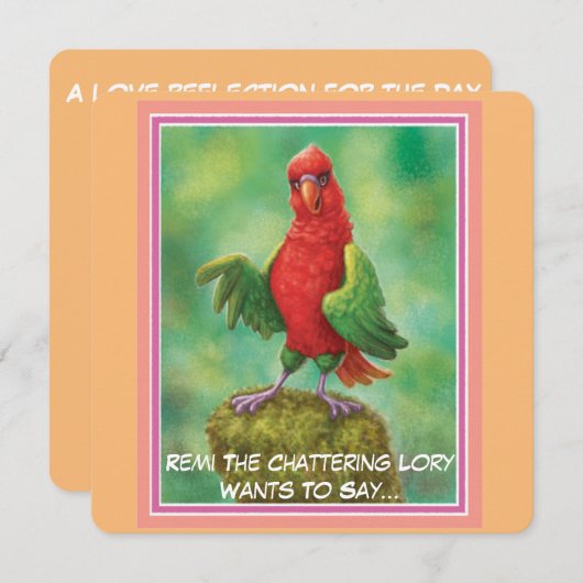 Oerwoud fluistert van bemoediging serie platte Kaa (Voorkant / Achterkant)