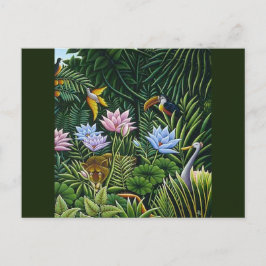 Oerwoud Folk Art van Rousseau Briefkaart