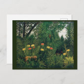 Oerwoud Folk Art van Rousseau Briefkaart (Voorkant / Achterkant)