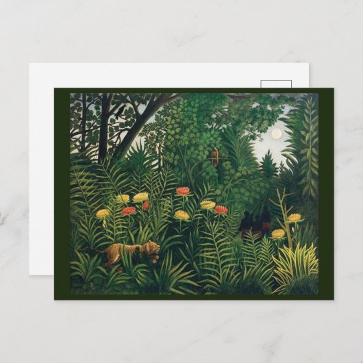 Oerwoud Folk Art van Rousseau Briefkaart (Voorkant / Achterkant)