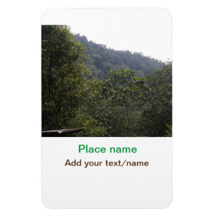 Oerwoud Forest Trees Mountain Travel Plaats Naam t Magneet