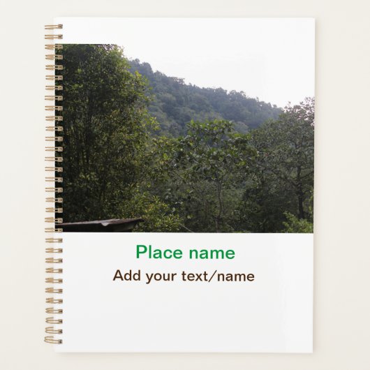 Oerwoud Forest Trees Mountain Travel Plaats Naam t Planner (Voorkant)