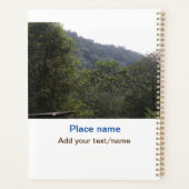 Oerwoud Forest Trees Mountain Travel Plaats Naam t Planner (Achterkant)