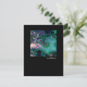 Oerwoud ・ Fractal Art ・ Paars & Blauwgroen Kaart (Staand voorkant)