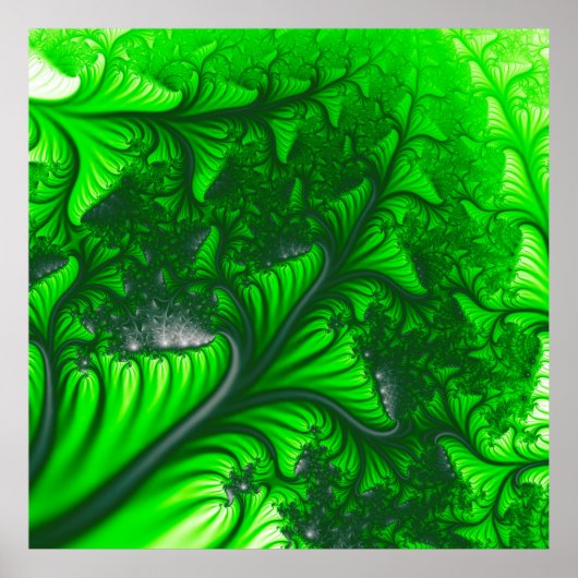 Oerwoud fractal poster (Voorkant)