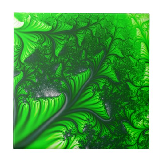 Oerwoud fractal tegeltje (Voorkant)