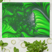 Oerwoud fractal theedoek (Gevouwen)