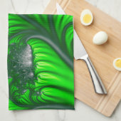 Oerwoud fractal theedoek (Quarter Fold)