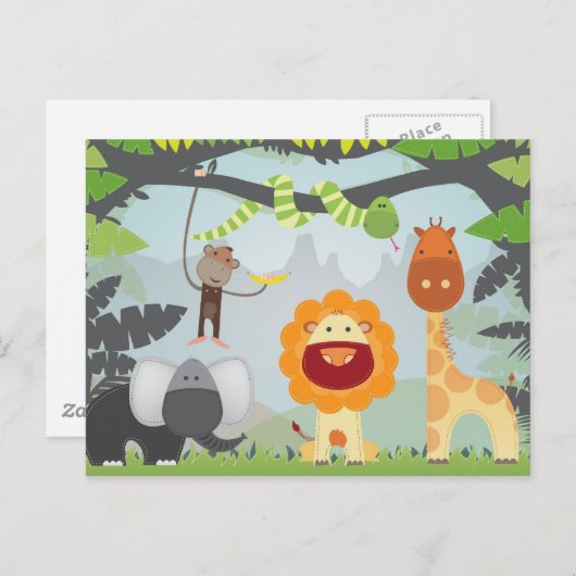 Oerwoud Fun Briefkaart (Voorkant / Achterkant)