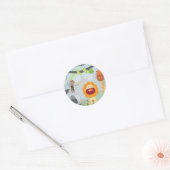 Oerwoud Fun Ronde Sticker (Envelop)