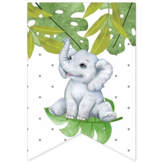 Oerwoud Geachte Happy Birthday Kinder Bunting Flag Vlaggetjes (Derde vlag)