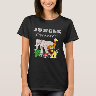 Oerwoud Gedekte dierentuin Safari Wilde Dieren T-shirt