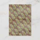 Oerwoud Giraffe Baby shower Luier Raffle Informatiekaartje (Achterkant)