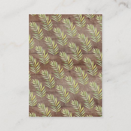 Oerwoud Giraffe Baby shower Luier Raffle Informatiekaartje (Achterkant)