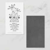 Oerwoud Giraffe Douche Luier Raffle Ticket Informatiekaartje (Voorkant / Achterkant)