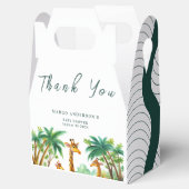 Oerwoud Giraffe Schattigeste Hallo Baby shower Ele Bedankdoosjes (Geopend)