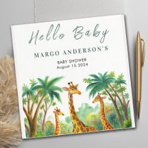 Oerwoud Giraffe Schattigeste Hallo Baby shower Ele
