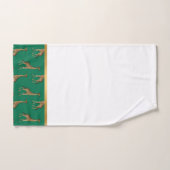 OERWOUD GIRAFFE TRIMMED GOLD BATHROOM TOWEL SET BAD HANDDOEK (Handdoek)