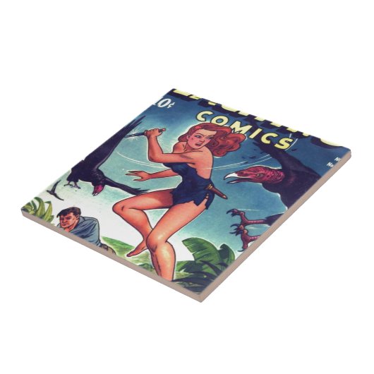 Oerwoud Girl en Condo Tegeltje (Zijkant)