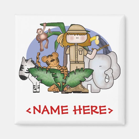 Oerwoud Girl Magneet (Voorkant)