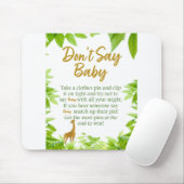 Oerwoud Gold Theme Zeg geen Baby Muismat (Met muis)