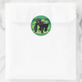 Oerwoud Gorilla Ronde Sticker (Tas)