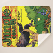 Oerwoud Gorilla's Comics Sherpa Blanke Deken (Voorkant (horizontaal))