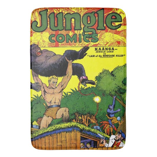 Oerwoud Gorilla's Lair Comics Badmat (Voorkant Verticaal)