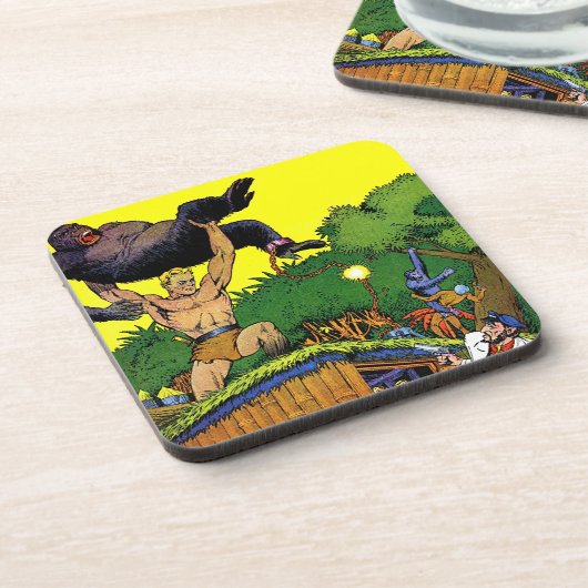 Oerwoud Gorilla's Lair  Comics Bier Onderzetter (Linkerzijde)