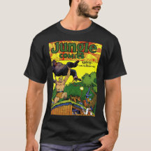 Oerwoud Gorilla's Lair  Comics Black T-Shirt
