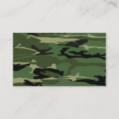 Oerwoud Green Camo Pattern Visitekaartje (Achterkant)