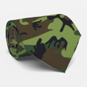 Oerwoud Green Camo Stropdas (Opgerold)