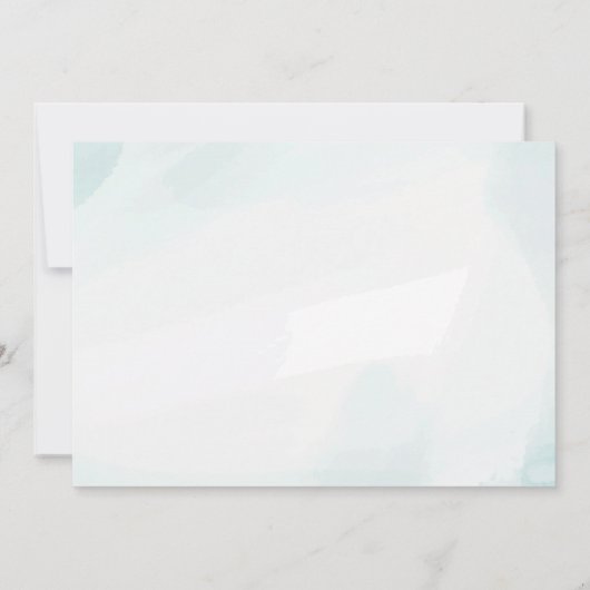 Oerwoud Greenery Baby shower Bedankkaart (Achterkant)