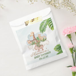 Oerwoud Greenery Baby shower Bedankzakje