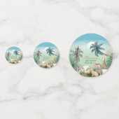 Oerwoud Greenery Baby shower Confetti (Achterkanten)