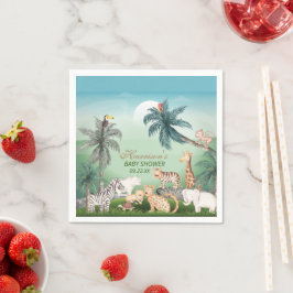 Oerwoud Greenery Baby shower Servet