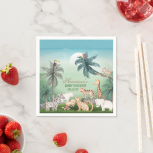 Oerwoud Greenery Baby shower Servet