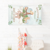 Oerwoud Greenery Baby shower Spandoek (Insitu)