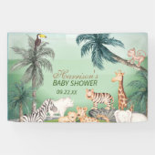 Oerwoud Greenery Baby shower Spandoek (Horizontaal)