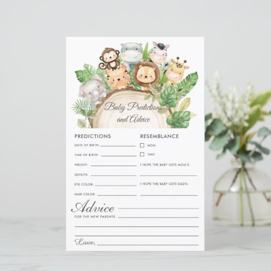 Oerwoud Greenery Baby Voorspellingen & Advice Show (Staand voorkant)