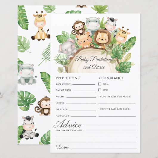 Oerwoud Greenery Baby Voorspellingen & Advice Show (Voorkant / Achterkant)