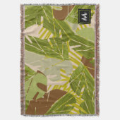 Oerwoud Greenery Safari Leaf Tropical Hand Drawn Deken (Voorkant Verticaal)