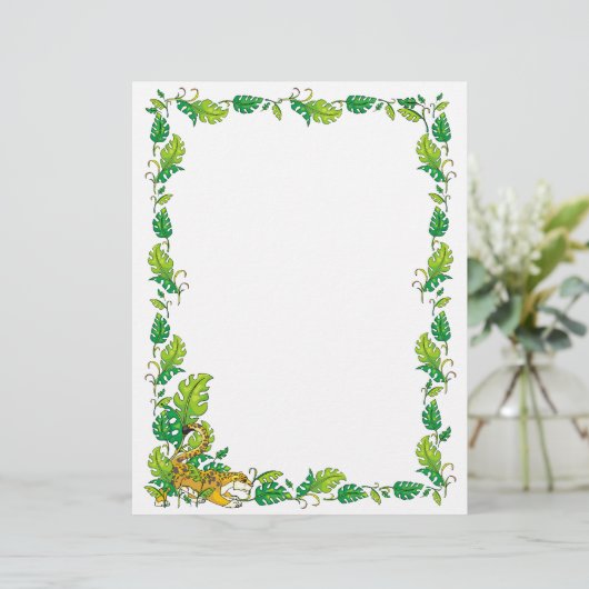 Oerwoud-grenspapier (Staand voorkant)