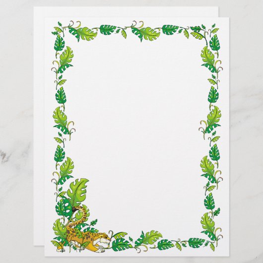 Oerwoud-grenspapier (Voorkant / Achterkant)