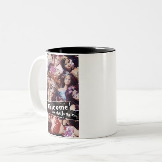 oerwoud grl tweekleurige koffiemok (Voorkant links)