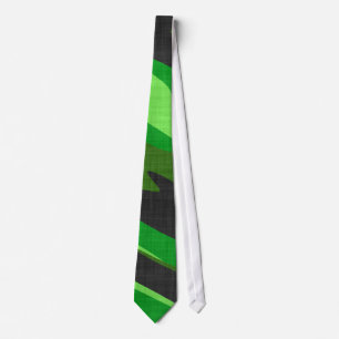 oerwoud - groen leger camouflage textureerde stropdas