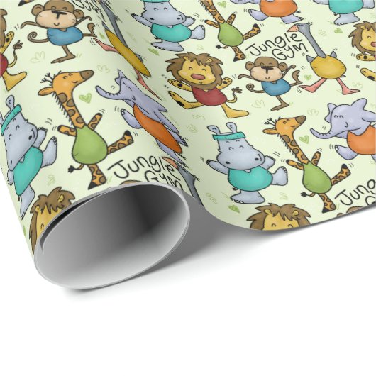 Oerwoud Gym Cadeaupapier (Rol Hoek)