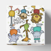 Oerwoud Gym Exercising Animals Bedankdoosjes (Bovenkant)