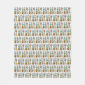 Oerwoud Gym Exercising Animals Fleece Deken (Voorkant)